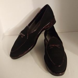 Stuart Weitzman Black Creampuff Loafers Size 8.5